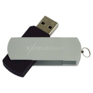 Флэшка EXCELERAM P2 64GB Black/Silver (EXP2U2SIB64)