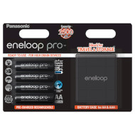 Аккумулятор PANASONIC Eneloop Pro + Case AA 2500mAh 4шт/уп (BK-3HCDEC/4BE/4CP)