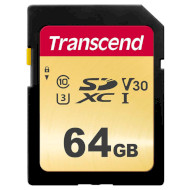 Карта пам'яті TRANSCEND SDXC 500S 64GB UHS-I U3 V30 Class 10 (TS64GSDC500S)