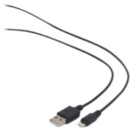Кабель CABLEXPERT USB2.0 AM/Apple Lightning Black 0.1м (CC-USB2-AMLM-0.1M)
