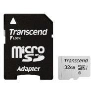 Карта пам'яті TRANSCEND microSDHC 300S 32GB UHS-I Class 10 + SD-adapter (TS32GUSD300S-A)