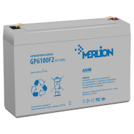 Аккумуляторная батарея MERLION GP6100F2 (6В, 10Ач)