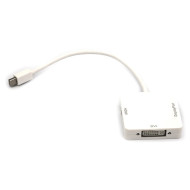 Адаптер POWERPLANT Mini DisplayPort - DVI/DisplayPort/HDMI White (CA911097)