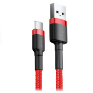 Кабель BASEUS Cafule Cable USB for Type-C 0.5м Red (CATKLF-A09)
