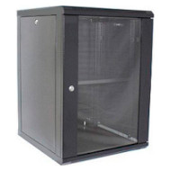 Настенный шкаф 19" HYPERNET WMNC66-15U-Flat-Black (15U, 600x600мм, RAL9005)