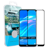 Защитное стекло MAKE Full Cover Full Glue для Huawei Y7 2019 (MGFCFG-HUY719)