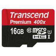 Карта пам'яті TRANSCEND microSDHC Premium 16GB UHS-I Class 10 (TS16GUSDCU1)