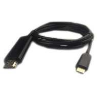 Кабель 2E USB-C - HDMI 1.8м Black (2E-W1706)
