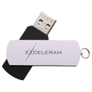 Флешка EXCELERAM P2 16GB Black/White (EXP2U3WHB16)