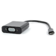 Адаптер CABLEXPERT USB-C - VGA Black (AB-CM-VGAF-01)