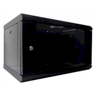 Настінна шафа 19" HYPERNET WMNC-30-4U-Flat-Black (4U, 600x300мм, RAL7035)