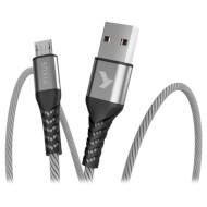 Кабель PIXUS Flex USB-A to Micro-USB 1м Gray