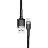 Кабель BASEUS Cafule Cable USB for Micro 0.5м Gray/Black (CAMKLF-AG1)