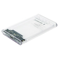 Карман внешний GEMBIRD EE2-U3S9-6 9mm 2.5" SATA to USB 3.0 Transparent