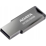 Флэшка ADATA UV350 64GB Silver (AUV350-64G-RBK)