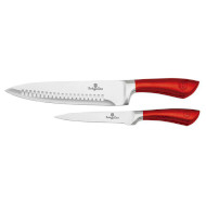 Набір кухонних ножів BERLINGER HAUS Metallic Line Burgundy Edition 2пр (BH-2372)