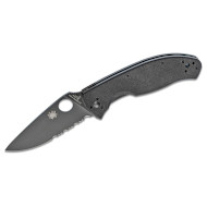 Складной нож SPYDERCO Tenacious G-10 Black Combo Blade (C122GBBKPS)