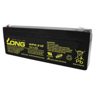 Акумуляторна батарея KUNG LONG WP2.3-12 (12В, 2.3Агод)