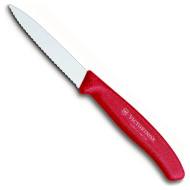 Нож кухонный для овощей VICTORINOX SwissClassic Serrated Red 80мм (6.7631)