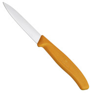 Нож кухонный для овощей VICTORINOX SwissClassic Plain Orange 80мм (6.7606.L119)