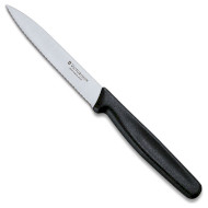 Нож кухонный для чистки овощей VICTORINOX Standard Serrated Black 100мм (5.0733)