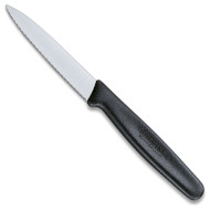 Нож кухонный для овощей VICTORINOX Standard Serrated Black 80мм (5.0633)
