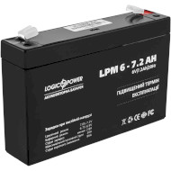 Акумуляторна батарея LOGICPOWER LPM 6 - 7.2 AH (6В, 7.2Агод) (LP3859)