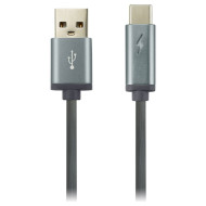 Кабель CANYON UC-6 Charge & Sync Stylish Metal USB-A to USB-C 1м Dark Gray (CNS-USBC6DG)