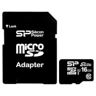 Карта пам'яті SILICON POWER microSDHC Elite 16GB UHS-I Class 10 + SD-adapter (SP016GBSTHBU1V10SP)