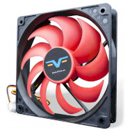 Вентилятор FRIME 120x25 Black/Red HB 3-pin+Molex (FRF120HB3)