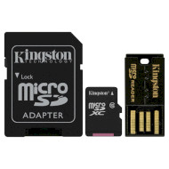 Карта памяти KINGSTON microSDXC Mobility Kit 64GB Class 10 + USB-cardreader/SD-adapter (MBLY10G2/64GB)