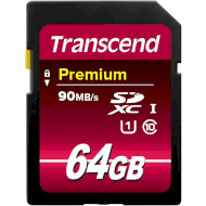 Карта памяти TRANSCEND SDXC Premium 64GB UHS-I Class 10 (TS64GSDU1)
