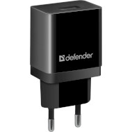 Зарядное устройство DEFENDER EPA-10 1xUSB-A, 5V/2.1A Black (83572)