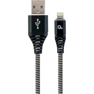 Кабель CABLEXPERT Premium USB/Apple Lightning Black 1м (CC-USB2B-AMLM-1M-BW)