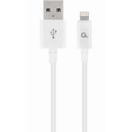 Кабель CABLEXPERT USB/Apple Lightning White 1м (CC-USB2P-AMLM-1M-W)