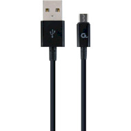 Кабель CABLEXPERT Premium USB2.0 AM/Micro-B Black 2м (CC-USB2P-AMMBM-2M)