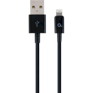 Кабель CABLEXPERT USB/Apple Lightning Black 1м (CC-USB2P-AMLM-1M)