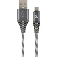 Кабель CABLEXPERT Premium USB2.0 AM/CM Gray 2м (CC-USB2B-AMCM-2M-WB2)