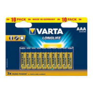 Батарейка VARTA Longlife AAA 10шт/уп (04103 101 461)