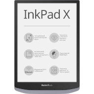 Електронна книга POCKETBOOK InkPad X Metallic Gray (PB1040-J-CIS)