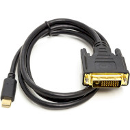 Кабель POWERPLANT USB-C - DVI Black (CA912124)