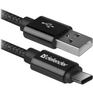 Кабель DEFENDER USB09-03T Pro Black 1м (87814)