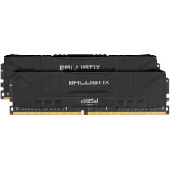 Модуль памяти CRUCIAL Ballistix Black DDR4 2666MHz 32GB Kit 2x16GB (BL2K16G26C16U4B)