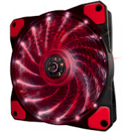 Вентилятор FRIME Iris 15LED Red Bulk (FLF-HB120R15 BULK)