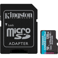 Карта памяти KINGSTON microSDXC Canvas Go! Plus 128GB UHS-I U3 V30 A2 Class 10 + SD-adapter (SDCG3/128GB)