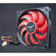 Вентилятор FRIME 120x25 Black/Red 2BB PWM (FF120252BBPWM)