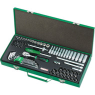 Набір інструментів автомобільний TOPTUL Dr. Socket & Ball Point HEX Key Wrench Set 72пр (GCAD7202)
