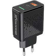 Зарядний пристрій GRAND-X CH-880 1xUSB-C, 1xUSB-A, PD3.0, QC3.0, 18W Black
