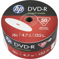 DVD+R HP Inkjet Printable 4.7GB 16x 50pcs/wrap (69304/DRE00070WIP-3)