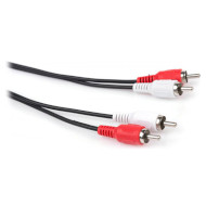 Кабель VINGA Audio 2xRCA - 2xRCA 1.8м Black (VCP2RCA1.8)